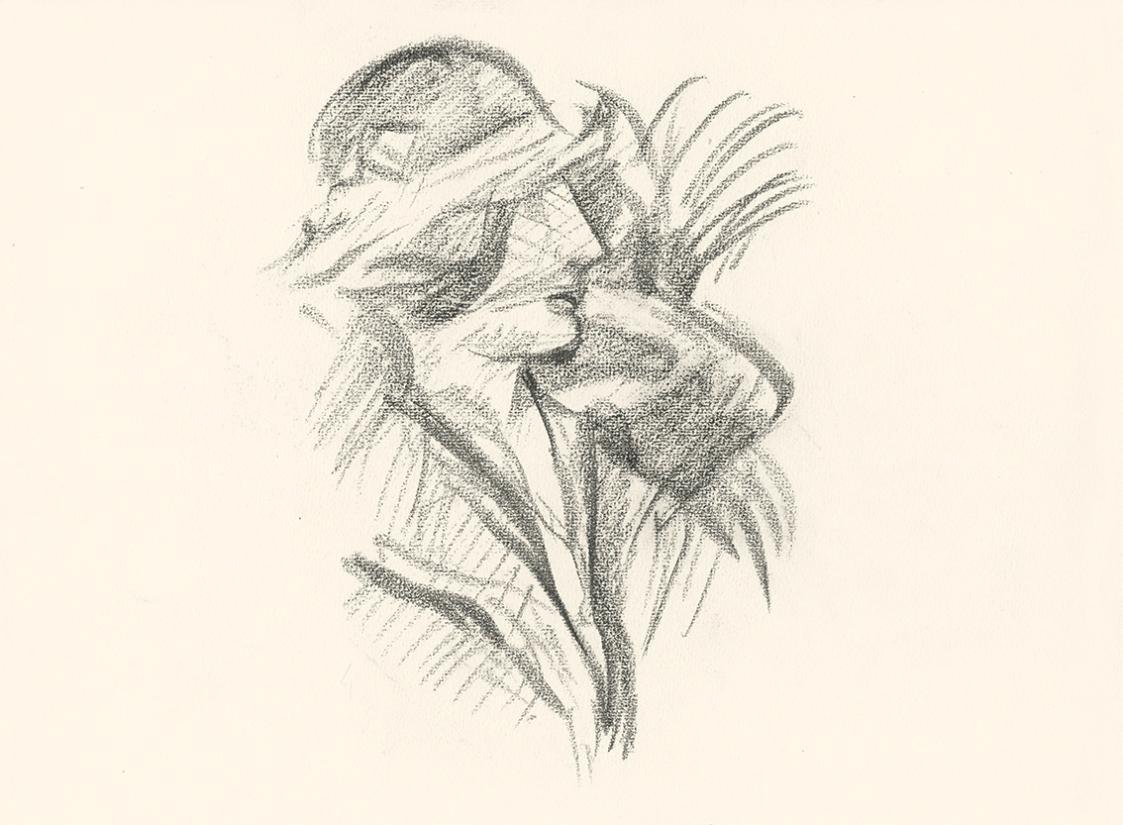 Alfred Wickenburg, Dame mit Hut im Profil, 1920/1923, Graphit auf Papier, Blattmaße: 23,5 × 35, ...