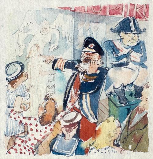 Otto Rudolf Schatz, Der Prater, 1941, Aquarell auf Papier, 22 × 18,8 cm, Sammlung Inge und Eric ...