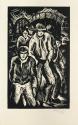 Otto Rudolf Schatz, Arthur Roessler: Die Stimmung der Gotik, 1922, Holzschnitt, 31,5 × 21 cm, P ...