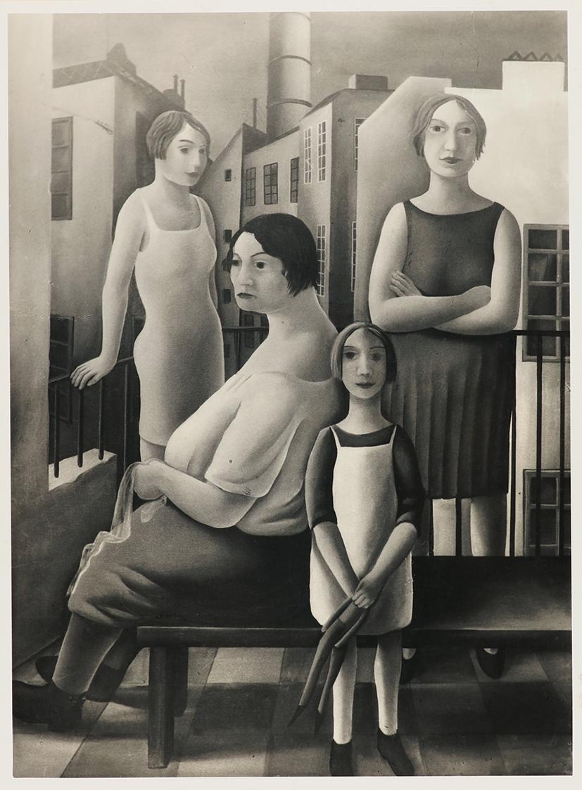 Otto Rudolf Schatz, Der Balkon, 1930, Öl, Blattmaße: 50 × 66,3 cm, Unbekannter Besitz