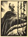 Otto Rudolf Schatz, Jack London: Vagabunden, 1929, Holzschnitt, 23 × 16,5 cm, Literaturhaus Wie ...