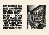 Otto Rudolf Schatz, Buchgestaltung: Ernst Preczang: Stimme der Arbeit, 1926 / 1928 [1991], Buch ...