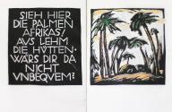 Otto Rudolf Schatz, Max Roden: Reise um die Welt, 1927, Blockbuch, aquarelliert, 12,5 × 10 cm,  ...