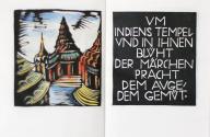 Otto Rudolf Schatz, Max Roden: Reise um die Welt, 1927, Blockbuch, aquarelliert, 12,5 × 10 cm,  ...