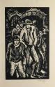 Otto Rudolf Schatz, Arthur Roessler: Die Stimmung der Gotik, 1922, Holzschnitt, 31,5 × 21 cm, P ...