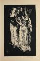 Otto Rudolf Schatz, Arthur Roessler: Die Stimmung der Gotik, 1922, Holzschnitt, 31,5 × 21 cm, P ...