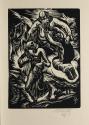 Otto Rudolf Schatz, Johannes von Saatz: Der Ackermann und der Tod, 1922, Holzschnitt, 29,6 × 22 ...