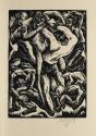 Otto Rudolf Schatz, Johannes von Saatz: Der Ackermann und der Tod, 1922, Holzschnitt, 29,6 × 22 ...