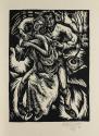 Otto Rudolf Schatz, Johannes von Saatz: Der Ackermann und der Tod, 1922, Holzschnitt, 29,6 × 22 ...