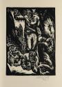 Otto Rudolf Schatz, Johannes von Saatz: Der Ackermann und der Tod, 1922, Holzschnitt, 29,6 × 22 ...