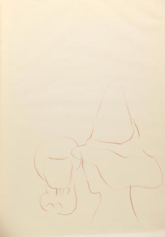 Alfred Wickenburg, Köpfe, 1940, Rötel auf Papier, Blattmaße: 29,6 × 20,8 cm, Privatbesitz