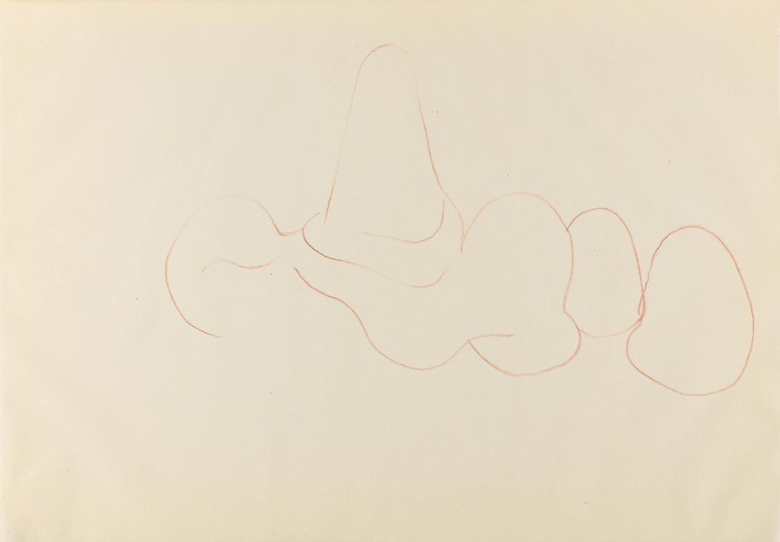 Alfred Wickenburg, Köpfe, 1940, Rötel auf Papier, Blattmaße: 20,8 × 29,8 cm, Privatbesitz