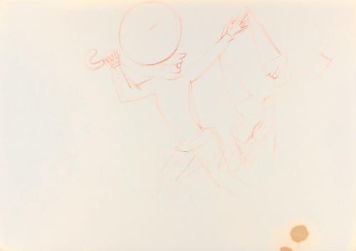 Alfred Wickenburg, Selka Skizzen-Block, 1940/1945, Rötel auf Papier, 41,8 × 31 cm, Privatbesitz
