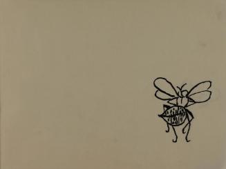 Alfred Wickenburg, Fliege, 1952, Tusche auf Transparentpapier, Blattmaße: 14,2 × 19,2 cm, Leihg ...