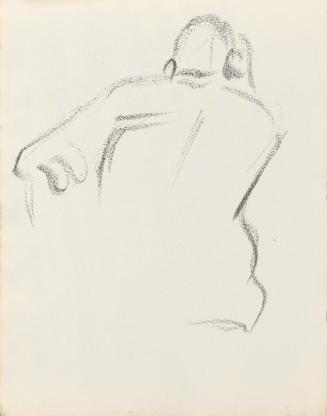 Alfred Wickenburg, Mann in Rückenansicht, um 1925, Graphit auf Papier, Blattmaße: 22,5 × 15,7 c ...