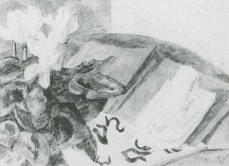 Alfred Wickenburg, Stillleben mit Zyklamen, 1937, Aquarell auf Papier, Blattmaße: 47 × 64 cm, V ...