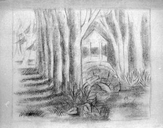 Alfred Wickenburg, Blick in einen Park, 1935/1940, Technik unbekannt, Verbleib unbekannt