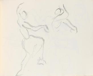 Alfred Wickenburg, Tanzpaar, um 1925, Graphit auf Papier, Blattmaße: 15,7 × 22,5 cm, Privatbesi ...