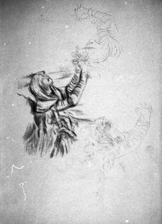 Alfred Wickenburg, Studien zu einer flehenden Frau, um 1940, Technik unbekannt, Verbleib unbeka ...