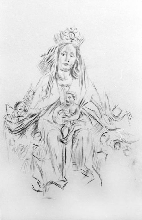 Alfred Wickenburg, Schutzmantelmaria, um 1940, Technik unbekannt, Verbleib unbekannt