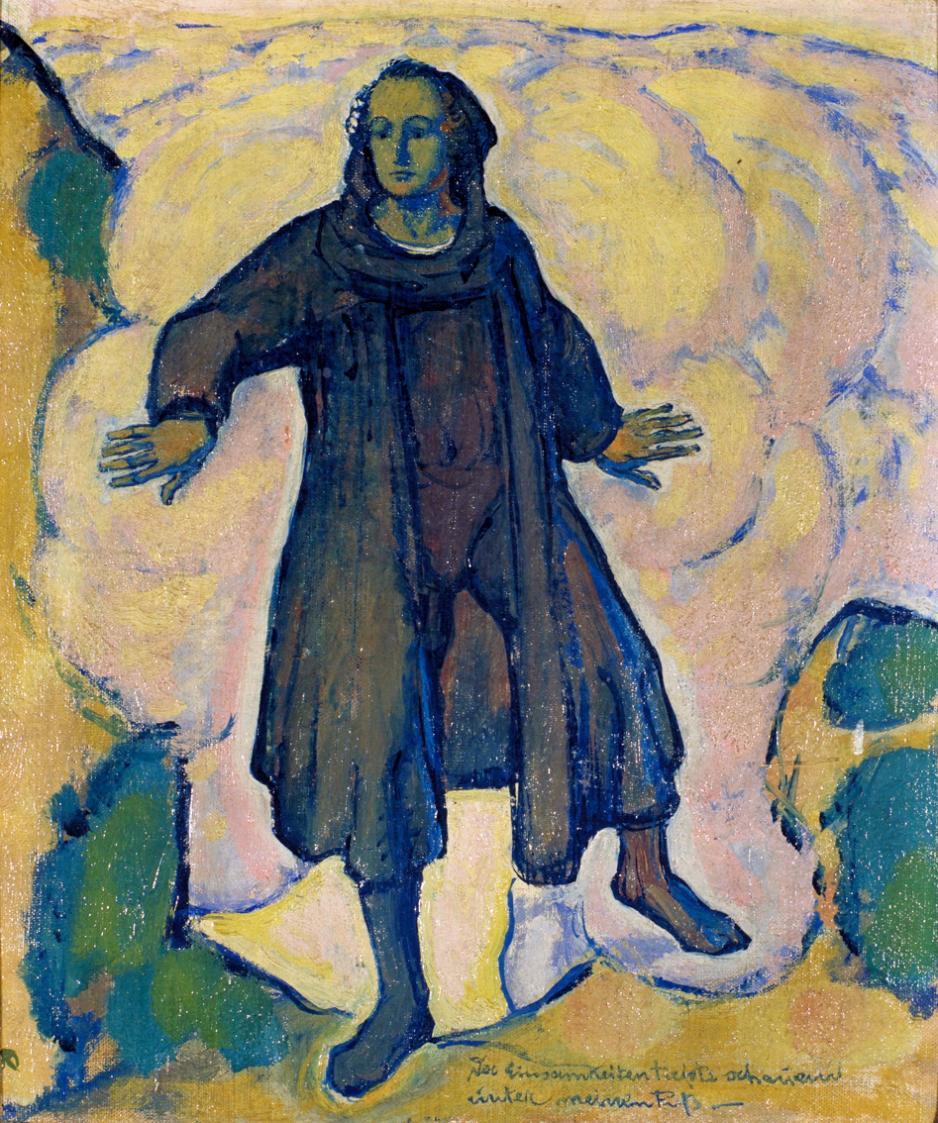 Koloman Moser, Faust, um 1914, Öl auf Leinwand auf Karton, 33,3 × 27,5 cm, Peter Infeld Privats ...