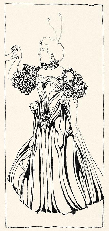 Koloman Moser, Illustration, 1898, Buchdruck, Blattmaße: 29,8 × 28,8 cm, Staatliche Museen zu B ...