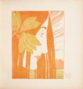 Koloman Moser, Ein decorativer Fleck in "Roth und Grün", 1898, Farblithografie, Blattmaße: 29,8 ...