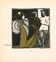 Koloman Moser, Tanz, 1902, Farbholzschnitt, Blattmaße: 25,5 × 23,5 cm, Belvedere, Wien, Inv.-Nr ...