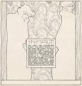 Koloman Moser, Inhalt, 1899, Buchdruck, Blattmaße: 29 × 28,2 cm, Staatliche Museen zu Berlin -  ...