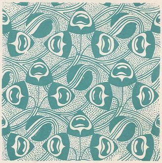 Koloman Moser, Flächenmuster, 1899, Farblithografie, Blattmaße: 29 × 28,2 cm, Staatliche Museen ...