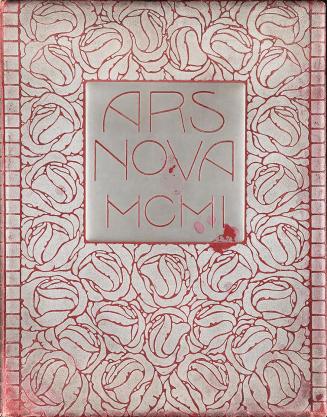 Koloman Moser, "Ars Nova MCMI" von Max Herzig, 1901, Silberprägung auf Leinen, 45,5 × 35,5 × 4, ...