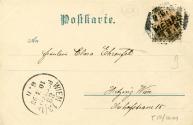 Koloman Moser, Künstler-Postkarte Meggendorfers Humoristische Blätter Nr. 510, 1895, Farblithog ...