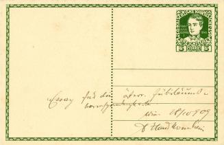 Koloman Moser, Postkarte "60. Regierungsjubiläum Kaiser Franz Joseph I.", 1908, Farblithografie ...