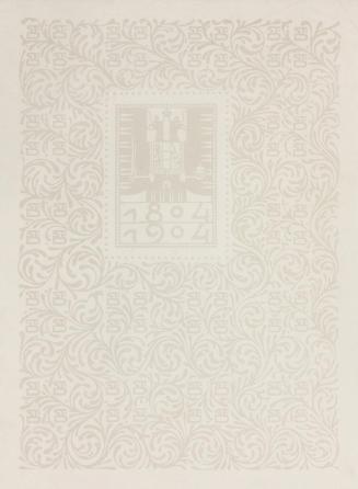 Koloman Moser, Schutzblatt, 1904, Holzschnitt, Blattmaße: 40,9 × 30,4 cm, Privatbesitz, Österre ...