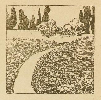 Koloman Moser, Vignette, 1898, Buchdruck, Blattmaße: 29 × 10,4 cm, Belvedere, Wien, Inv.-Nr. K1 ...