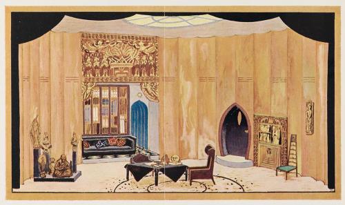 Koloman Moser, Theater (1911–1913), 1913, Buchdruck in Farbe, Blattmaße: 18,8 × 21,7 cm, Belved ...