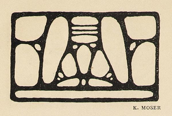 Koloman Moser, Vignette, 1900, Buchdruck, Blattmaße: 30 × 8 cm, Belvedere, Wien, Inv.-Nr. K2873 ...