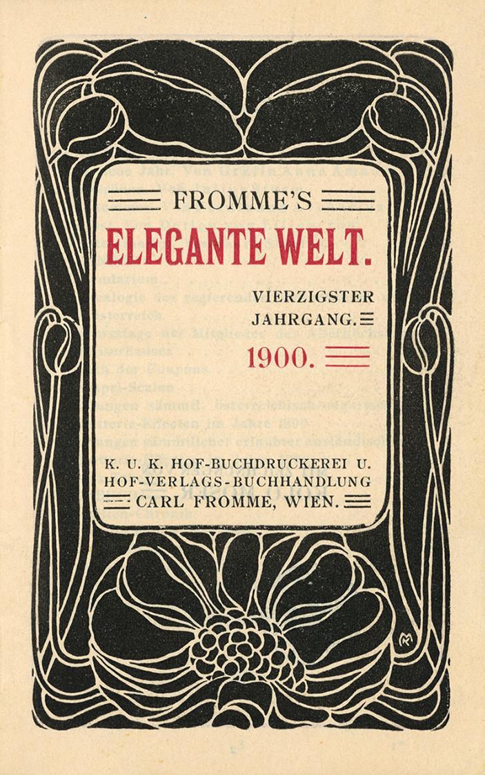 Koloman Moser, Bücher (1895–1915), 1900, Buchdruck in Farbe, Blattmaße: 13,1 × 8,2 cm, Wienbibl ...