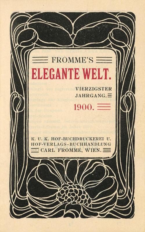 Koloman Moser, Bücher (1895–1915), 1900, Buchdruck in Farbe, Blattmaße: 13,1 × 8,2 cm, Wienbibl ...