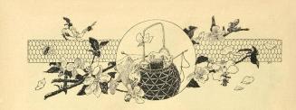 Koloman Moser, Illustration "Wiener Handarbeit" von Marie Schramm, 1894, Buchdruck, Blattmaße:  ...