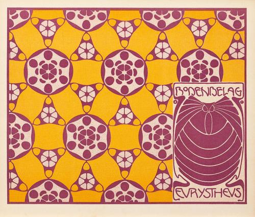 Koloman Moser, Bodenbelag Eurystheus, 1901, Farblithografie, Blattmaße: 24,7 × 29,7 cm, Wien Mu ...