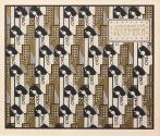 Koloman Moser, Wanddecor December, 1901, Farblithografie, Blattmaße: 24,7 × 29,7 cm, Wien Museu ...