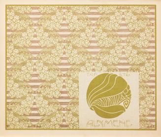 Koloman Moser, Tapete Alkmene, 1901, Farblithografie, Blattmaße: 24,7 × 29,7 cm, Wien Museum, I ...