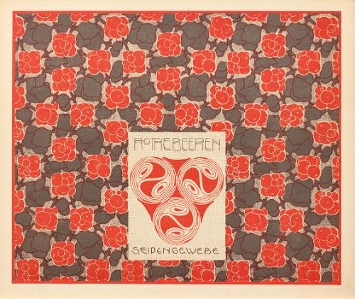 Koloman Moser, Tapete Astarta, 1901, Farblithografie, Blattmaße: 24,7 × 29,7 cm, Wien Museum, I…