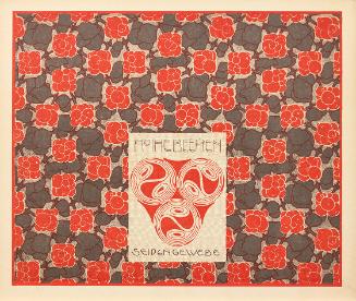Koloman Moser, Tapete Astarta, 1901, Farblithografie, Blattmaße: 24,7 × 29,7 cm, Wien Museum, I…