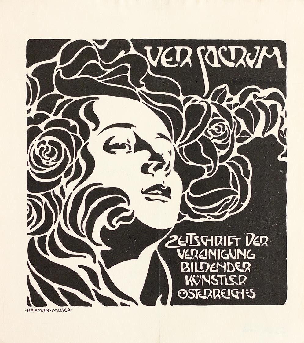 Koloman Moser, Probedruck für den Einband, 1899, Lithografie, Blattmaße: 35 × 31 cm, Wien Museu ...