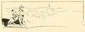 Koloman Moser, Illustration "Wien, von oben gesehen", 1897, Buchdruck, Blattmaße: 13,5 × 8,5 cm ...