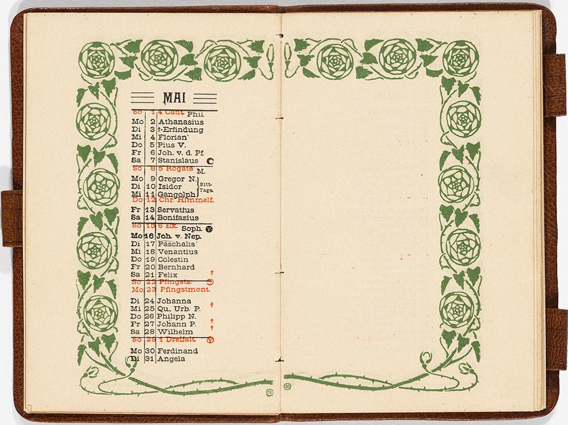 Koloman Moser, Bücher (1895–1915), 1904, Buchdruck in Farbe, Blattmaße: 10,5 × 14 cm, Wien Muse ...