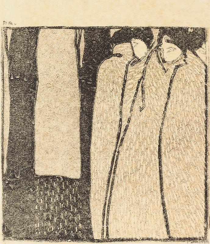 Koloman Moser, Probedruck November, 1902, Farbholzschnitt, Blattmaße: 17 × 14,6 cm, Albertina,  ...