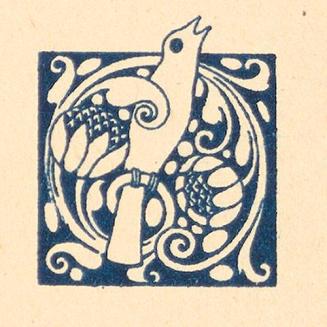 Koloman Moser, Vignette, 1901, Buchdruck, Österreichische Nationalbibliothek, Musiksammlung